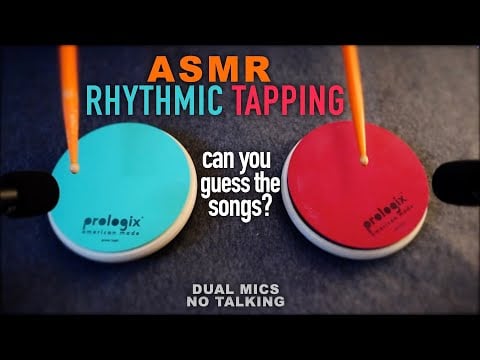 ASMR Rhythmic Tapping (Layered) Can You Guess The Song? (No Talking)