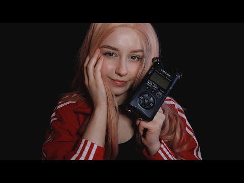 АСМР ТЕСТ МИКРОФОНА Tascam DR-40x / кисточки / шепот / таппинг по микрофону