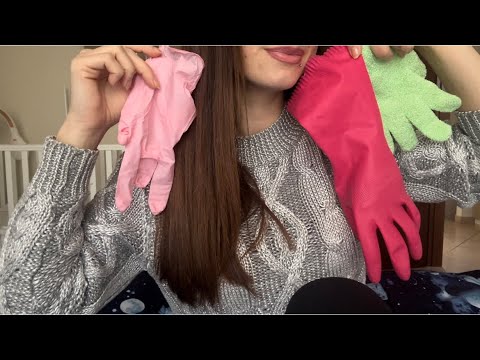 SUONO DEI GUANTI e TONGUE CLICKING rilassanti [ Glove sounds ] | ASMR