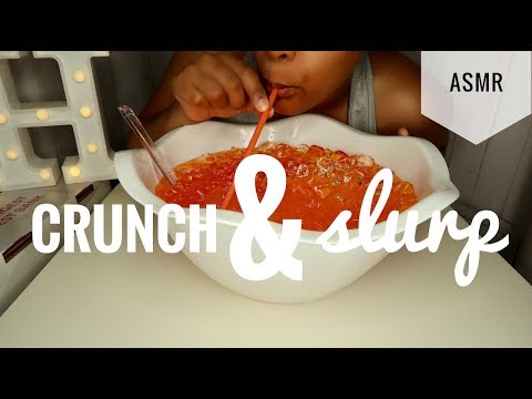 ASMR ICE EATING | Fizzy Sounds + Crunch + Gulping + Slurping | NO TALKING