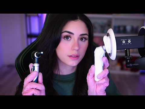 ASMR Basic Ear Exam | Otoscope & Ear Cleaning
