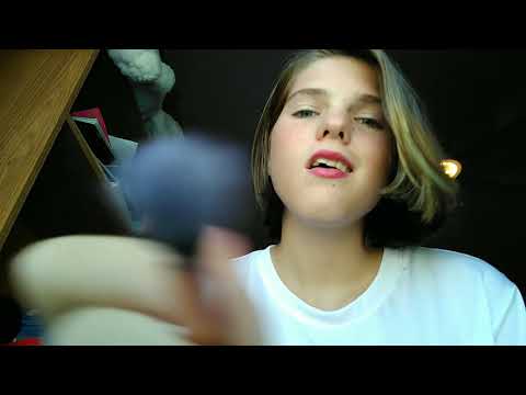 ASMR | gum chewing + camera brushing