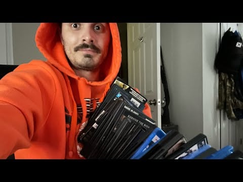 ASMR Fast and Aggressive Tapping with My Dads DVD Collection 