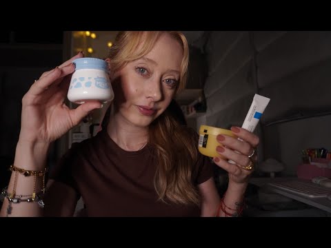 ASMR - Mostrando meus hidratantes faciais 