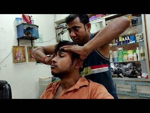 Great Indian head and body massage with full energy | Neck cracking ASMR Massage By Asim Barber
