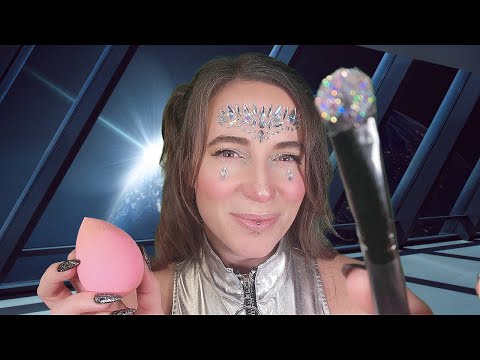ASMR - Galactic Girl Does Your Makeup & Outfit (Layered, Personal Attention)