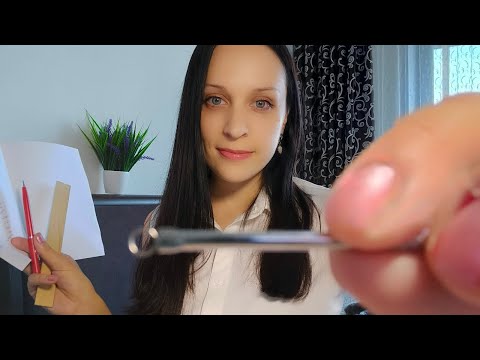 АСМР/ASMR Детальное Изучение и Измерение Лица/Шепот/Прикосновения к лицу