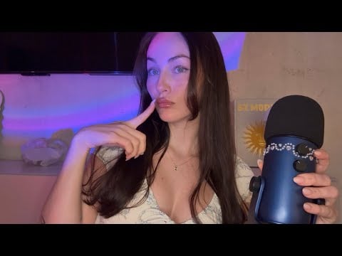 ASMR Intense Mouth Sounds & Inaudible Whispering (Tongue Swirling) ✨