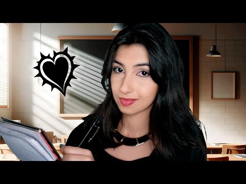 ASMR Garota gótica da sua sala é secretamente obcecada por você 😳