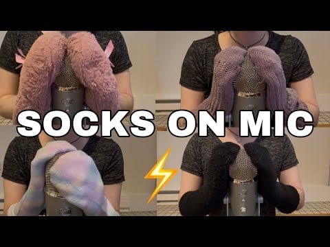 ASMR | Mic Scratching with Socks | Fast and Aggressive | No Talking