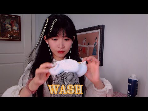 ASMR 金屬洗頭 洗鐵頭哦!後腰酥麻拍打按摩Washing Your Metallic Hair