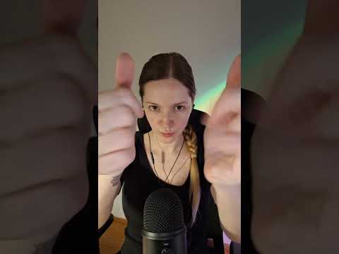 ASMR pure hand sounds and movements with mouthsounds - #shorts