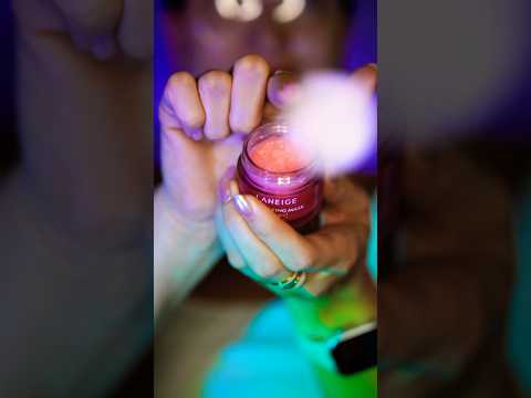 This or that? Lip balm ☺️ #asmr #shorts #asmrfacemassage #thisorthat #tingles #touchtherapy #layered
