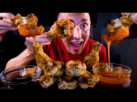 ASMR Eating Buttermilk Fried Chicken 먹방 !