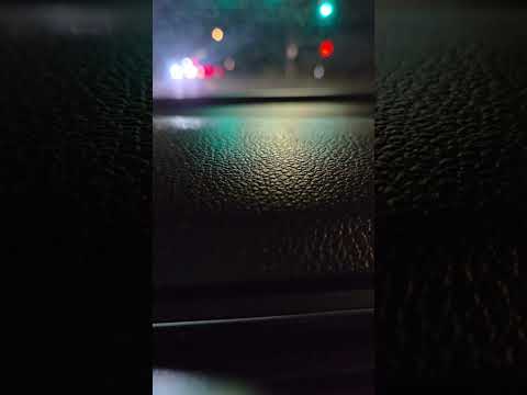 Nighttime driving for relaxation blurry lights