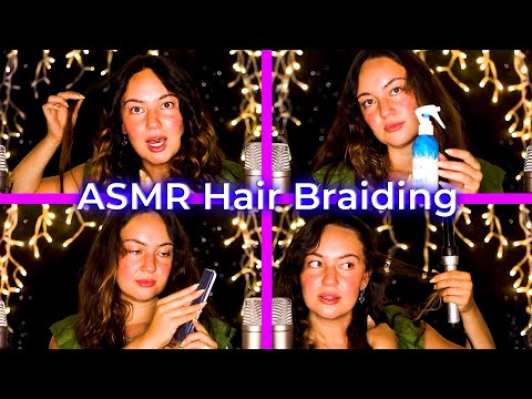 Tingly ASMR Hair Curling & Gentle Whispers with Tapping & Brushing, This will put you to sleep