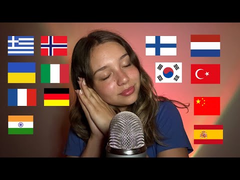 ASMR | Whispering in 20 Languages to Help You Sleep Fast 😴 💞