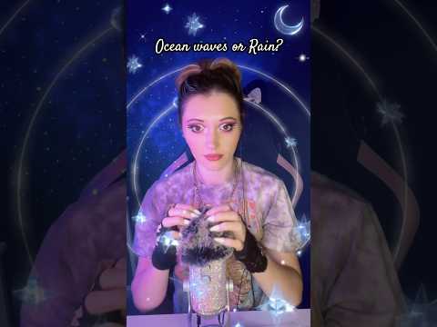What do you hear? 🌊🌧️ #asmr #asmrshorts #relaxingsounds #oceanwaves