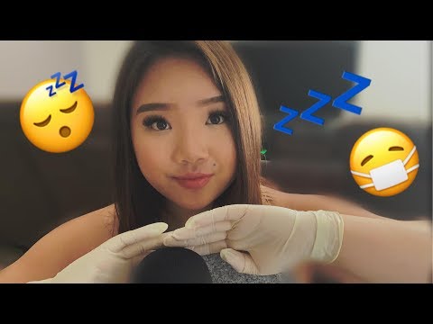 ❤ Latex Gloves + Mask & Inaudible Whispering ❤ ASMR