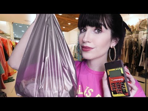 ASMR - Roleplay VENDEDORA DE ROUPAS!