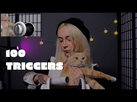 ASMR 100 TRIGGERS IN 4 MINUTES DOUBLE CAM /100 ТРИГГЕРОВ ЗА 4 МИНУТЫ АСМР C ДВУХ КАМЕР