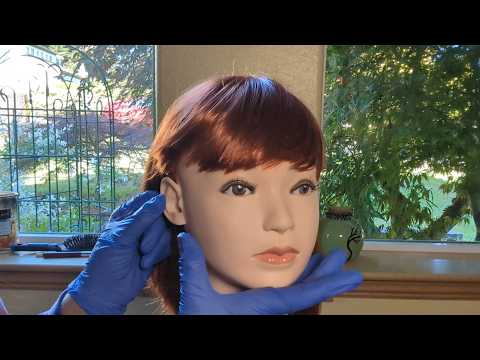 ASMR - Face Touching and Head Massage - Glove, Soft Spoken