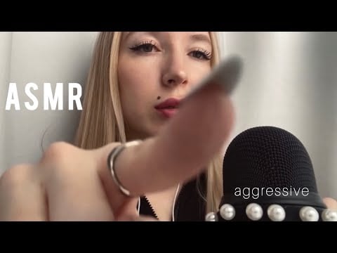🧨Быстрый агрессивный АСМР таппинг, скретчинг по предметам тк-тк| FAST&AGGRESSIVE ASMR