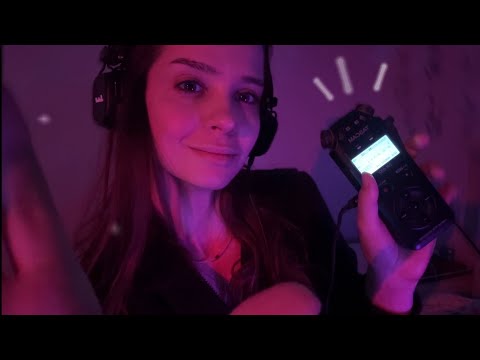 ASMR • fast mic gripping; tascam triggers 💤