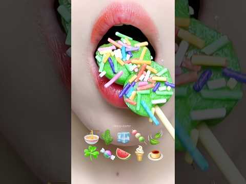 Compilation Gummy Ball Asmr Satisfying Emoji Food Challenges #asmr #mukbang #emojichallenges #eating
