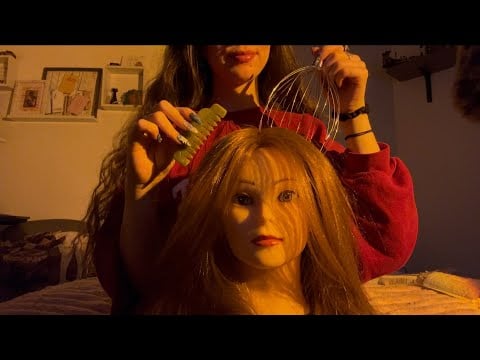 ASMR | playing with your hair for sleep 💌 (no talking) 