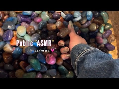 ASMR in public!! At the holistic shop 🔮✨