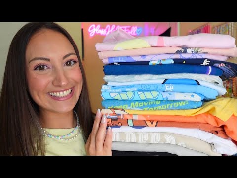 ASMR Disney Shirt Collection (ALL fabric sounds)