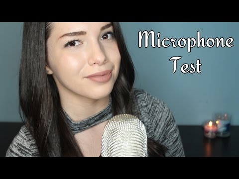 ASMR - Blue Yeti Mic Test! ⏐ Whispers, Mic Brushing, Latex Gloves