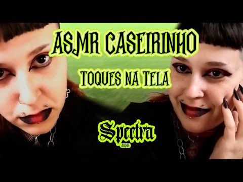 TAPPING NA TELA • PINCEL NO SEU OUVIDO • MOVIMENTOS E SONS DE MÃOS | ASMR CASEIRINHO