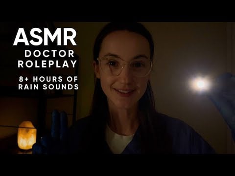 ASMR Night Doctor Roleplay + 8 hours of Rain sounds 🌧️ (DEEP SLEEP & RELAXATION) 🌧️