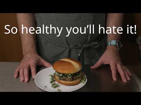 ASMR Cooking - Kale Caesar Impossible Burger