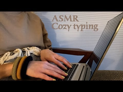 ASMR 🌙 Cozy typing - Home office sounds (no talking)
