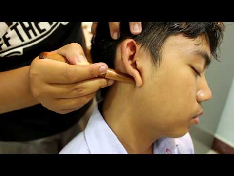 ASMR Relaxing Head and Ears Massage | Fork and Stick Massage