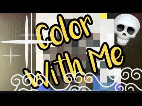 ASMR Color With Me “The Black Pearl”