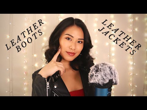 ASMR Tingly Leather Boots & Jacket Sounds 🖤