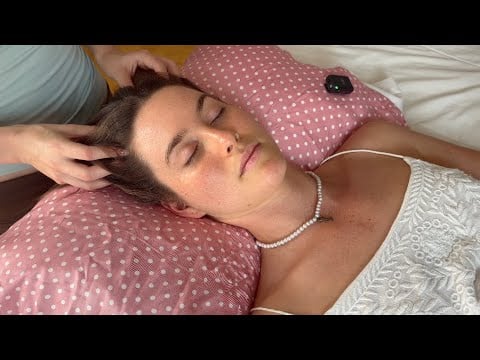 ASMR gentle touch, hair play, & face massage for sleep | self doubt & perseverance✨(soft whispered)