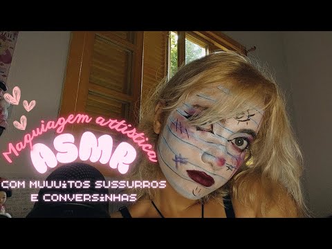 ASMR I Maquia e sussurra (com make artística!)