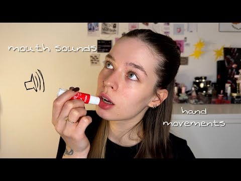 АСМР сделаю тебе (странный) МАКИЯЖ *звуки рта и движения рук*
