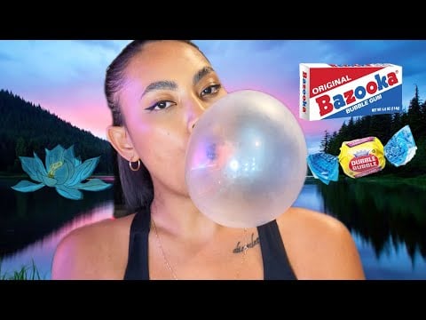 ASMR Mixing Dubble Bubble And Bazooka Gum Together