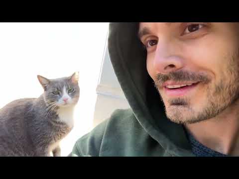ASMR Patting My Cats Booty and Other Triggers Outside 