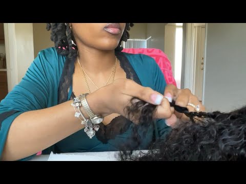 ASMR Braiding Your Hair & Styling Your Outfit For A Trail Ride