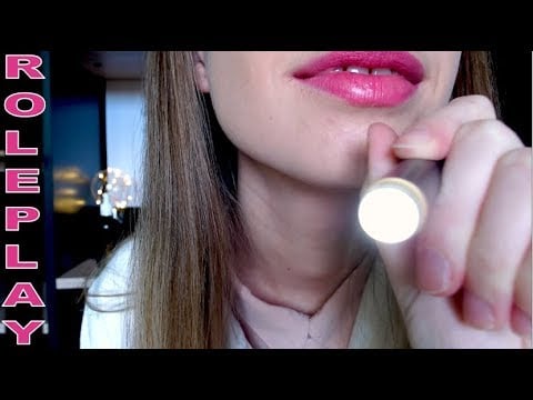 [ASMR français] ROLEPLAY - Médecin Ophtalmologue Examen visuel - Light, face touching