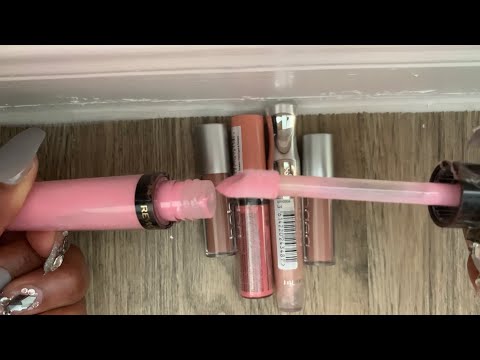 ASMR Lipgloss Pumping |Sticky Trigger Sounds (no talking)