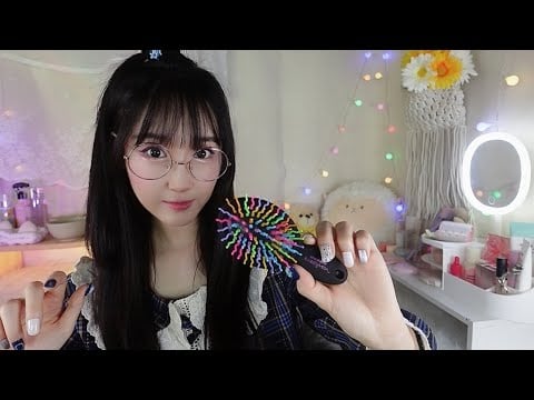ASMR Slumber Home Party for Sleepover🧦ㅣCute Home Pajamas Home Party🧸Face Cleansing, Skincare, Makeup