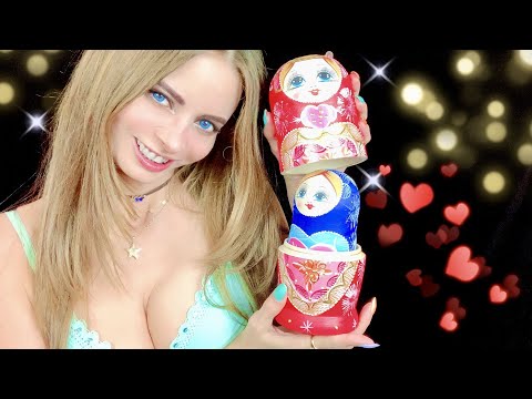 🌙 ASMR MATRIOSKA🪆TAPPING AND SCRATCHING | ASMR RUSIA🇷🇺 |🍃  😴💜 | ASMR en ESPAÑOL